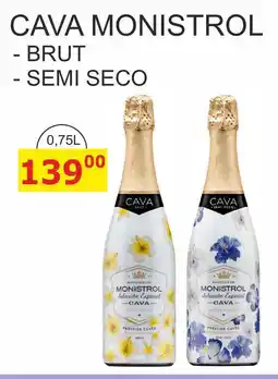 BENE Nápoje CAVA MONISTROL - BRUT 0,75L nabídka