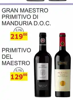 BENE Nápoje PRIMITIVO DEL MAESTRO 0,75L nabídka