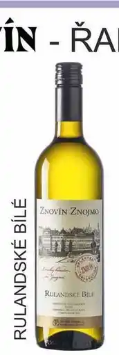 BENE Nápoje ZNOVÍN RULANDSKÉ BÍLÉ 0,75L nabídka
