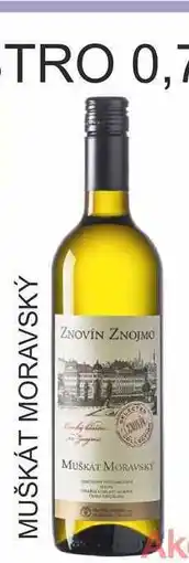 BENE Nápoje ZNOVÍN MUŠKÁT MORAVSKÝ 0,75L nabídka