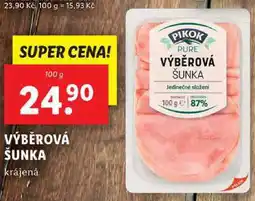 Lidl VÝBĚROVÁ ŠUNKA, 100 g nabídka