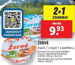 Lidl ŽERVÉ, 80 g nabídka