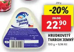 Lidl HRUDKOVITÝ TVAROH JEMNÝ, 230 g nabídka