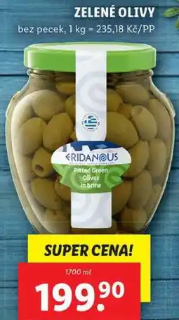 Lidl ZELENÉ OLIVY, 1700 ml nabídka
