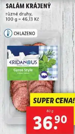 Lidl SALÁM KRÁJENÝ, 80 g nabídka
