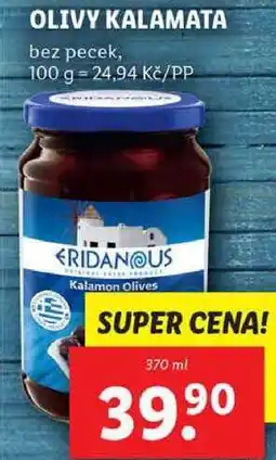 Lidl OLIVY KALAMATA, 370 ml nabídka