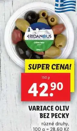 Lidl VARIACE OLIV BEZ PECKY, 150 g nabídka