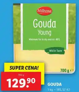 Lidl GOUDA, 700 g nabídka
