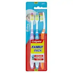 Lidl Colgate Extra Clean Zubní kartáček střední 3 ks nabídka