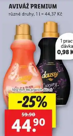 Lidl AVIVÁŽ PREMIUM, 1012 ml/46 pracích dávek nabídka