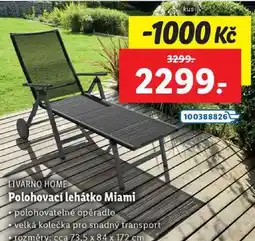 Lidl Polohovací lehátko Miami nabídka