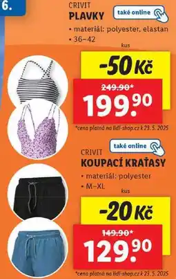 Lidl PLAVKY/KOUPACÍ KRAŤASY nabídka