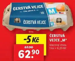 Lidl ČERSTVÁ VEJCE ,,M klecový chov, 10 ks nabídka