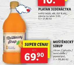 Lidl MOŠTĚNICKÝ SIRUP, 0,7 l nabídka