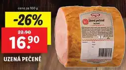Lidl UZENÁ PEČENĚ, cena za 100 g nabídka