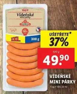 Lidl VÍDEŇSKÉ MINI PÁRKY, 300 g nabídka