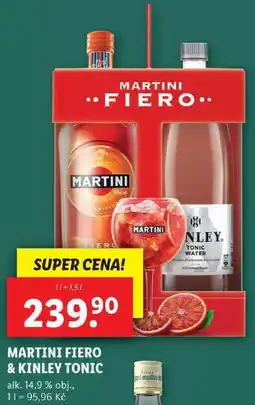 Lidl MARTINI FIERO & KINLEY TONIC, 1 l+1,5 l nabídka