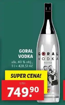 Lidl GORAL VODKA, 1,75 l nabídka