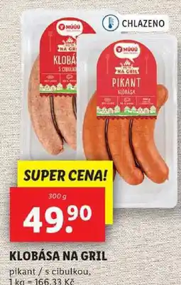 Lidl KLOBÁSA NA GRIL, 300 g nabídka