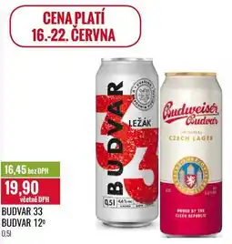 Ratio BUDVAR 33 0,5 l nabídka