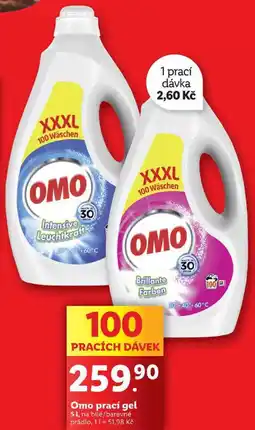 Lidl Omo prací gel 5 l/100 PD nabídka
