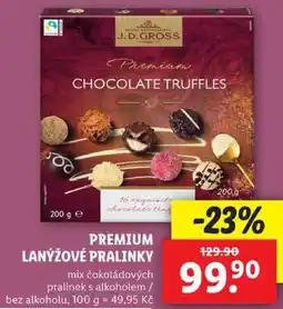 Lidl PREMIUM LANÝŽOVÉ PRALINKY, 200 g nabídka