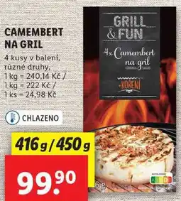 Lidl CAMEMBERT NA GRIL, 416 g/450 g nabídka