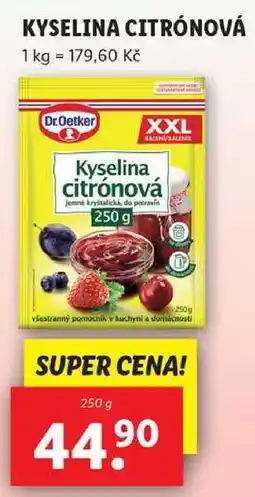 Lidl KYSELINA CITRÓNOVÁ, 250 g nabídka
