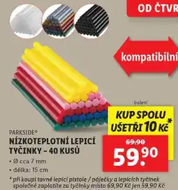 Lidl NÍZKOTEPLOTNÍ LEPICÍ TYČINKY - 40 KUSŮ nabídka