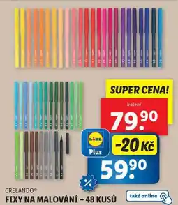 Lidl FIXY NA MALOVÁNÍ - 48 KUSŮ nabídka