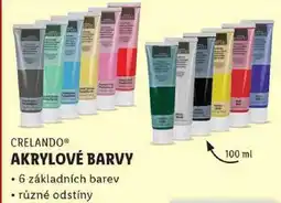 Lidl AKRYLOVÉ BARVY, 6 základních barev nabídka