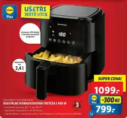 Lidl DIGITÁLNÍ HORKOVZDUŠNÁ FRITÉZA 1 400 W nabídka