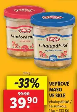 Lidl VEPŘOVÉ MASO VE SKLE, 300 g nabídka