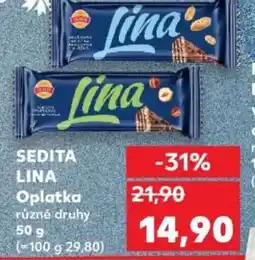 Kaufland SEDITA LINA Oplatka nabídka