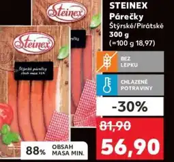 Kaufland STEINEX Párečky Štýrské/Pirátské nabídka