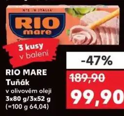 Kaufland RIO MARE Tuňák nabídka