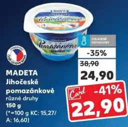 Kaufland MADETA Jihočeské pomazánkové nabídka