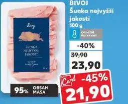 Kaufland BIVOJ Šunka nejvyšší jakosti nabídka