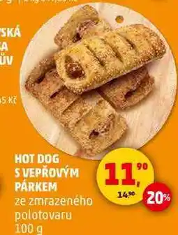 Penny Market HOT DOG S VEPŘOVÝM PÁRKEM, 100 g nabídka