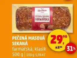Penny Market PEČENÁ MASOVÁ SEKANÁ farmářská, 500 g nabídka