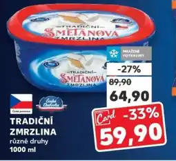 Kaufland TRADIČNÍ ZMRZLINA nabídka