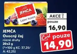 Kaufland JEMČA Ovocný čaj nabídka