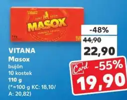 Kaufland VITANA Masox bujón 10 kostek nabídka