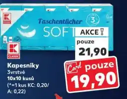 Kaufland Kapesníky 3vrstvé nabídka