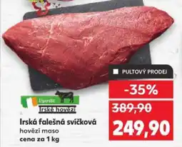 Kaufland Irská falešná svíčková nabídka