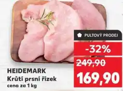Kaufland HEIDEMARK Krůtí prsní řízek nabídka