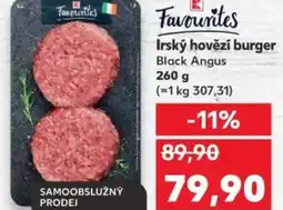 Kaufland Irský hovězí burger nabídka