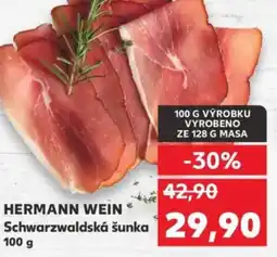 Kaufland HERMANN WEIN Schwarzwaldská šunka nabídka