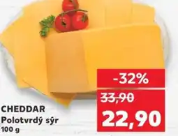 Kaufland CHEDDAR Polotvrdý sýr nabídka