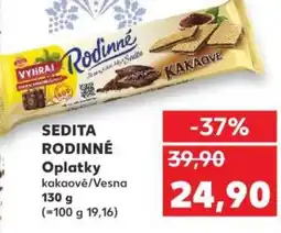 Kaufland SEDITA RODINNÉ Oplatky nabídka